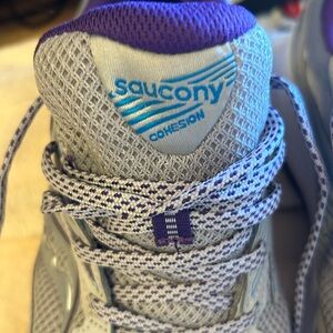 Saucony shoes purple/silver size 11 women’s worn once